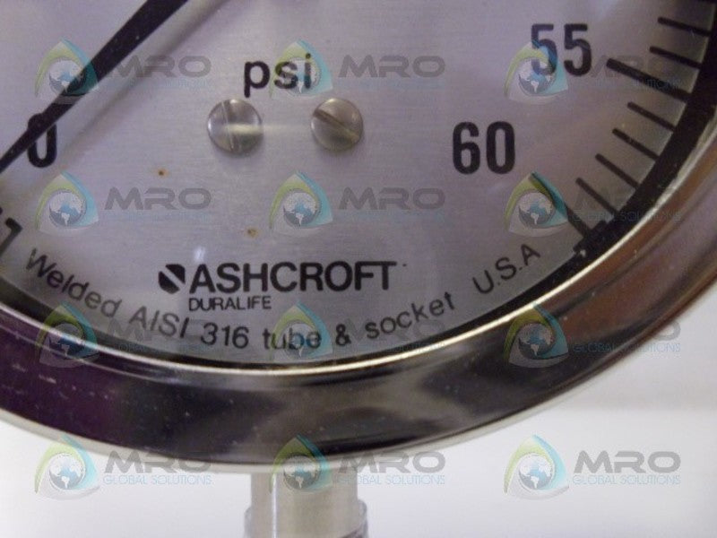 ASHCROFT 35-1009-SW-02L-60 GUAGE 60PSI NSMP