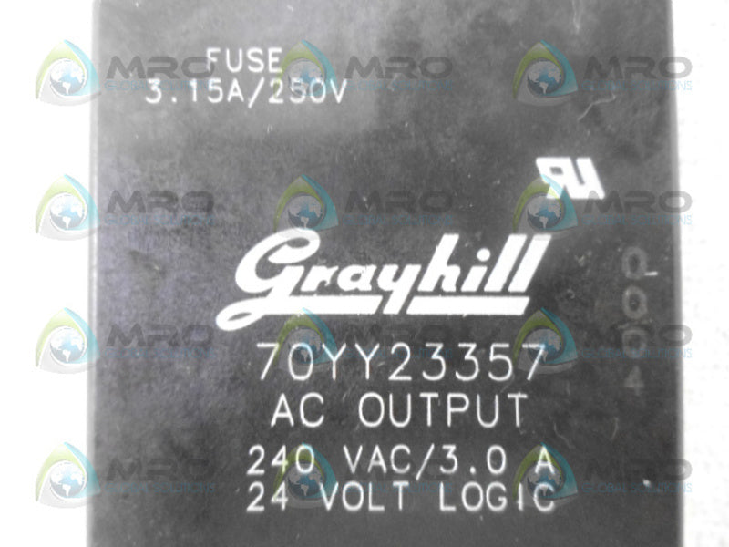 GRAYHILL 70YY23357 AC OUTPUT 240VAC NSNP