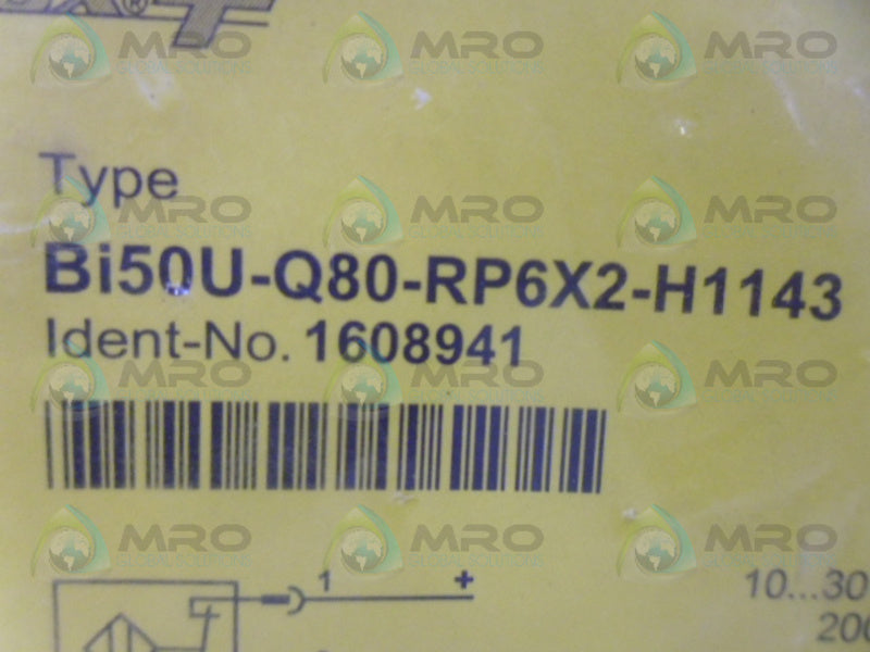 TURCK Bi50U-Q80-RP6X2-H1143 INDUCTIVE PROXIMITY SENSOR  NSMP