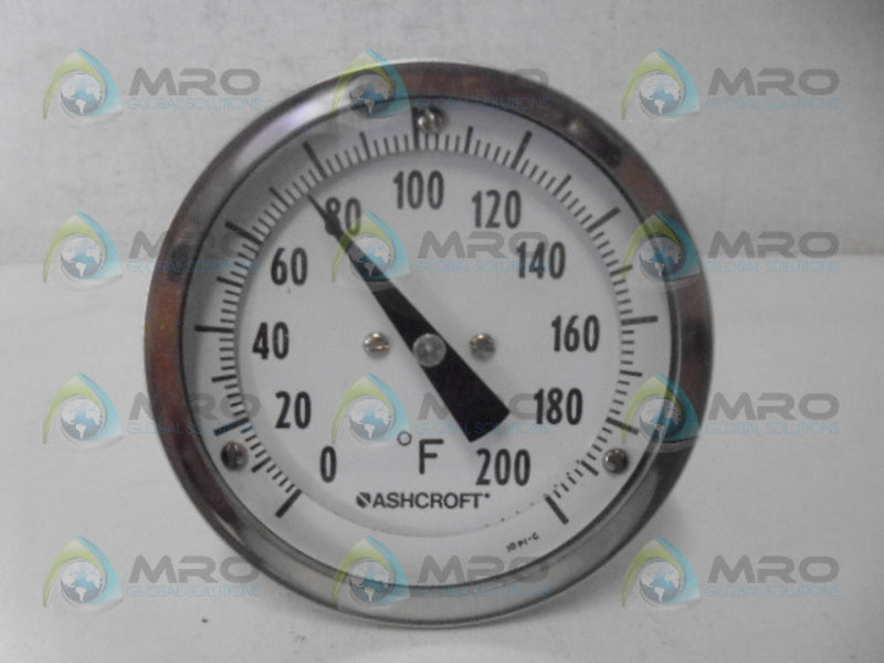 ASHCROFT 30EI60E0400/200F THERMOMETER 3'' NSMP