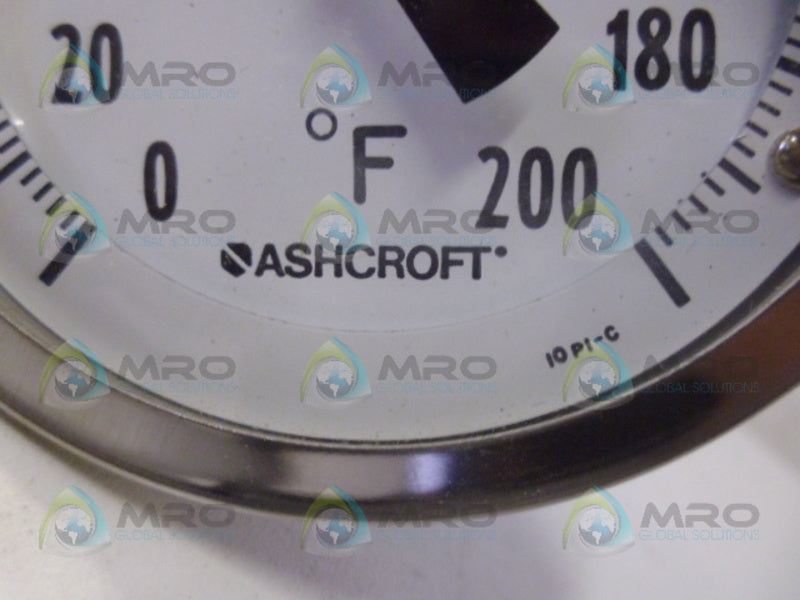 ASHCROFT 30EI60E0400/200F THERMOMETER 3'' NSMP