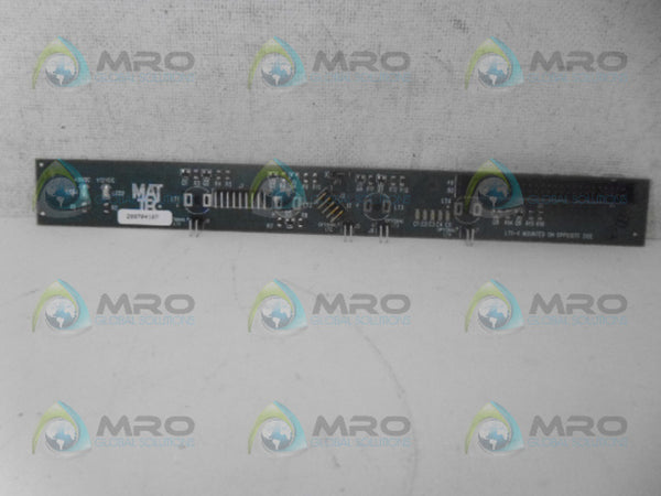 MATTEC 200704107 PC BOARD UNMP
