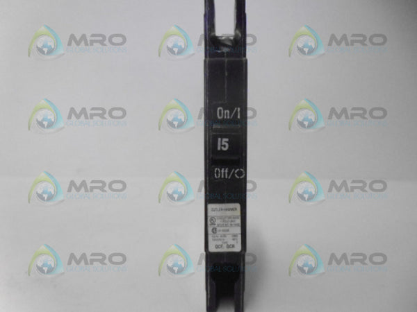 CUTLER HAMMER QCR1015 CIRCUIT BREAKER UNMP