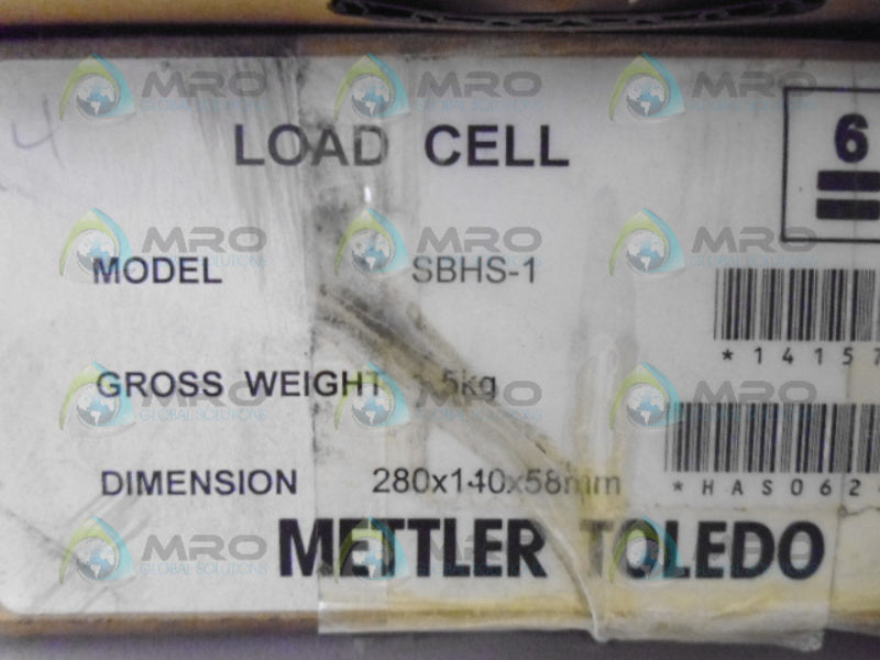 METLER TOLEDO SBHS-1 LOAD CELL UNMP