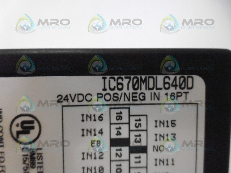 GE FANUC IC670MDL640D INPUT MODULE NSNP