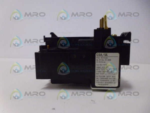 SPRECHER+SCHUH CR3-12 OVERLOAD RELAY UNMP