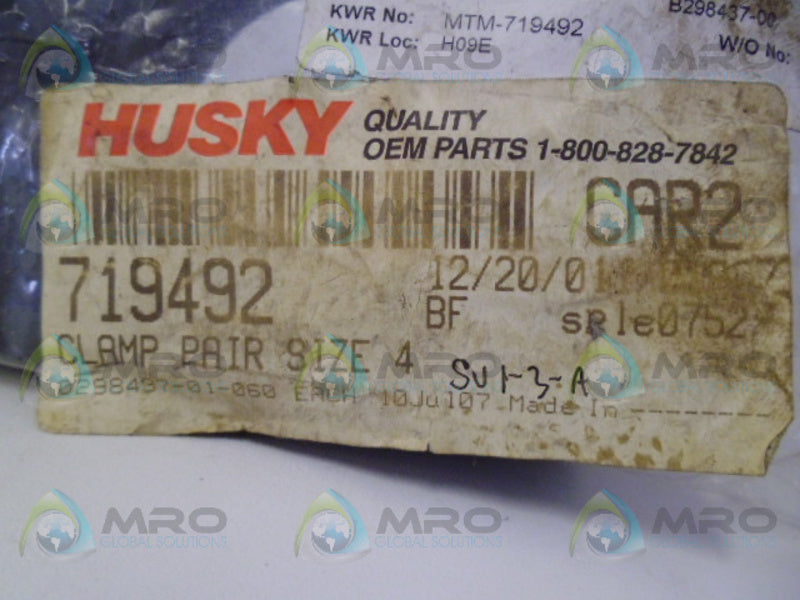 HUSKY 719492 CLAMP PAIR SIZE4 NSMP