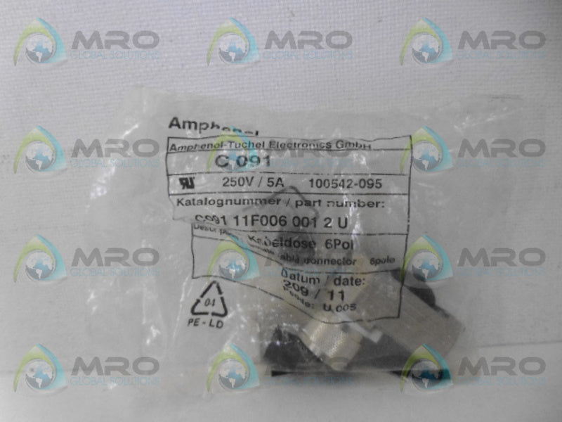 AMPHENOL C091-11F06-001-2-U CONNECTOR NSMP