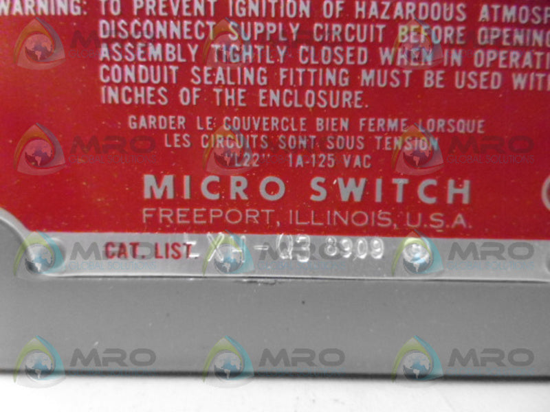MICRO SWITCH EXH-Q3 EXPLOSION PROOF LIMIT SWITCH NSMP