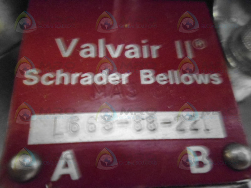SCHRADER BELLOWS L665-88-221 CONTROL VALVE UNMP