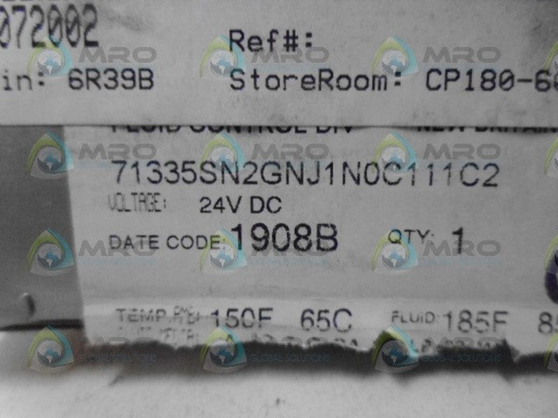PARKER 71335SN2GNJ1N0C111C2 SOLENOID VALVE NSMP