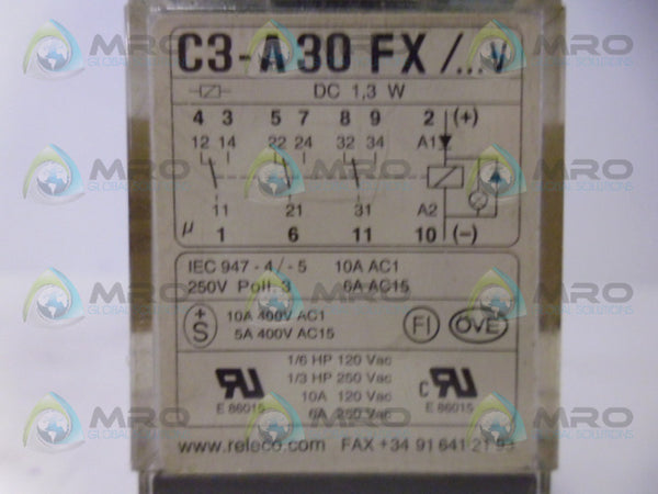 RELECO C3-A30FX RELAY DC110V UNMP