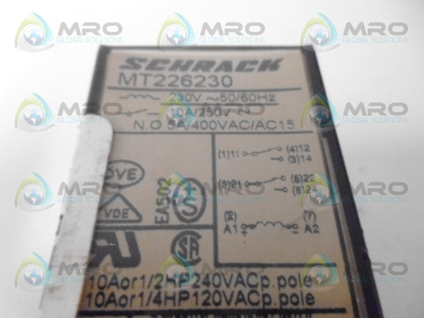 SCHRACK MT226230 RELAY 230V UNMP