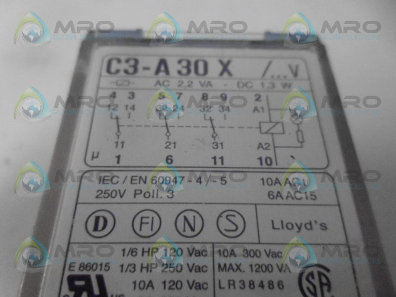 RELECO C3-A30X RELAY 110VDC UNMP