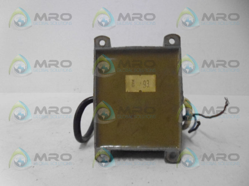 DIVERSEY ME6536B ISOLATING TRANSFORMER UNMP