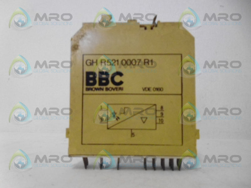 BROWN BOVERI GH R521 0007R1 MODULE RELAY UNMP