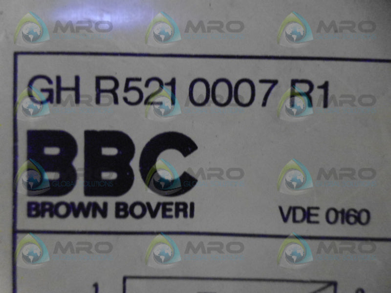 BROWN BOVERI GH R521 0007R1 MODULE RELAY UNMP