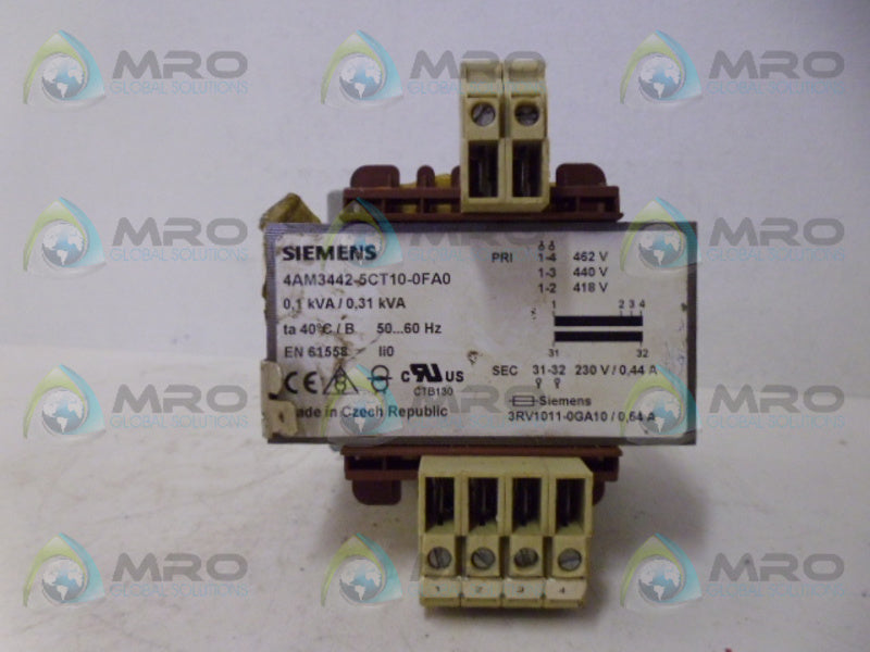 SIEMENS 4AM3442-5CT10-0FA0 TRANSFORMER NSNP