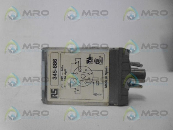 RS 345-886 RELAY 24V UNMP