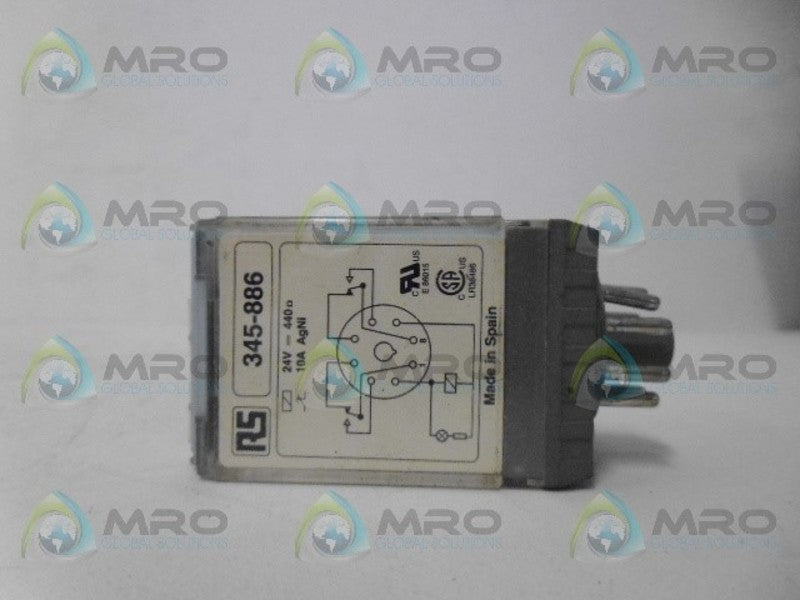 RS 345-886 RELAY 24V UNMP