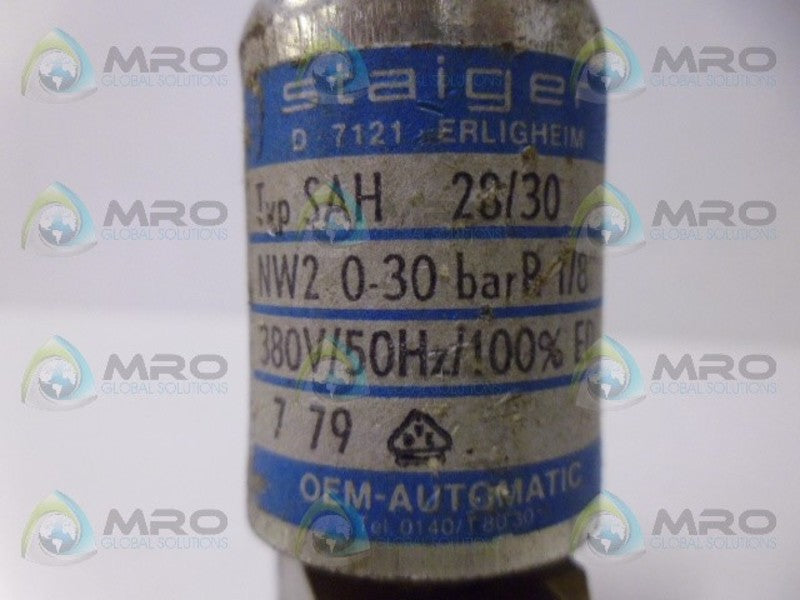 STAIGER SAH 28/30 SOLENOID VALVE UNMP