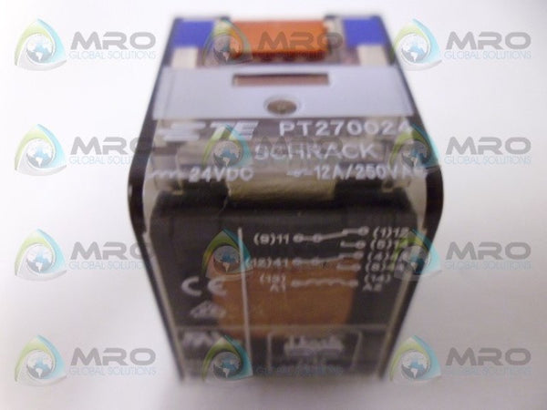 SCHRACK PT270024 RELAY 24VDC UNMP