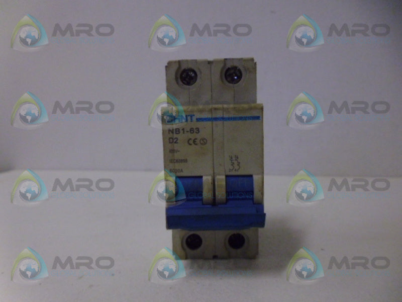 CHINT MB1-63 D2 CIRCUIT BREAKER 2P UNMP