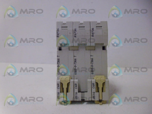 MERLIN GERIN C60H C25 CIRCUIT BREAKER 3P 25A UNMP
