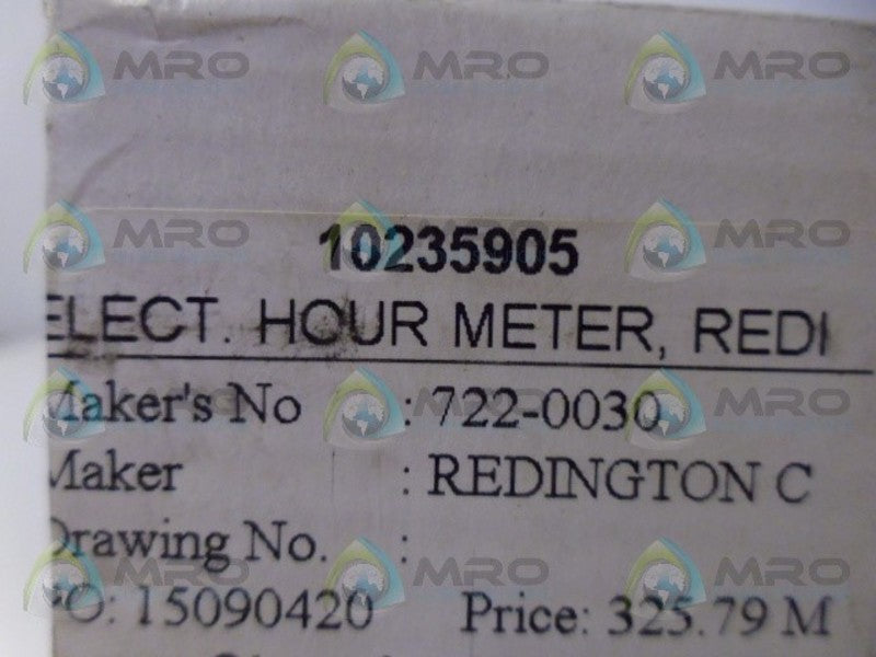 REDINGTON 722-0030 HOUR METER NSMP