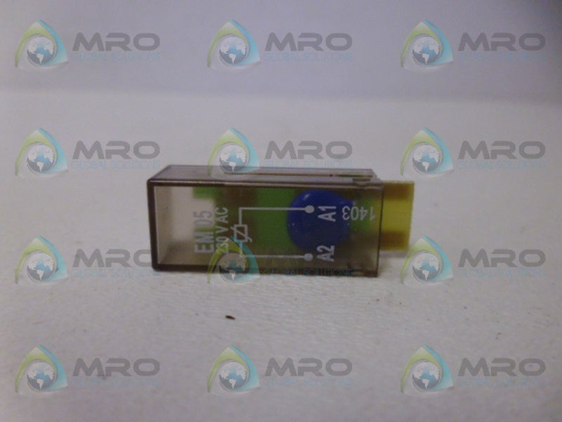 SCHRACK EM05 VARISTOR MODULE 230VAC UNMP