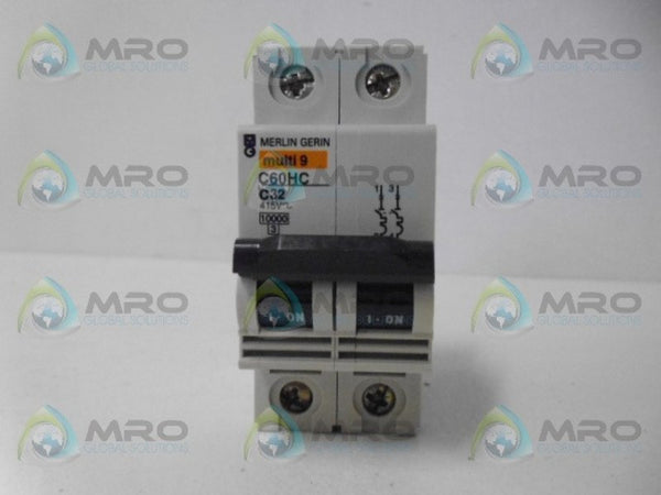 MERLIN GERIN C60HC C32 CIRCUIT BREAKER 2P 32A NSNP