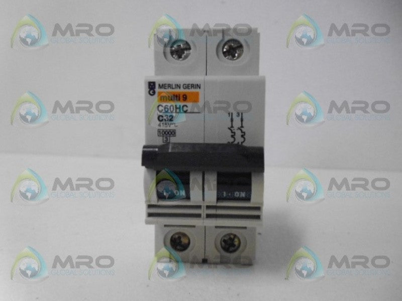 MERLIN GERIN C60HC C32 CIRCUIT BREAKER 2P 32A NSNP