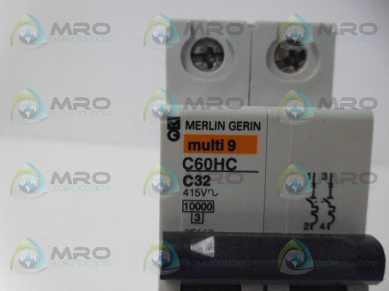 MERLIN GERIN C60HC C32 CIRCUIT BREAKER 2P 32A NSNP