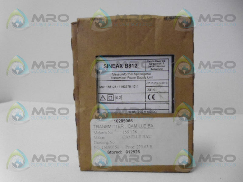 CAMILLE BAUER SINEAX B812 TRANSMITTER POWER SUPPLY UNIT NSMP