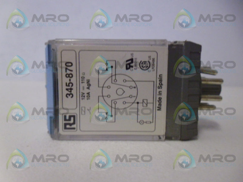 RS 345-870 RELAY DC12V UNMP