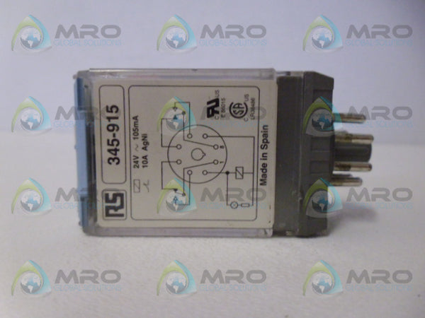 RS 345-915 RELAY AC24V UNMP