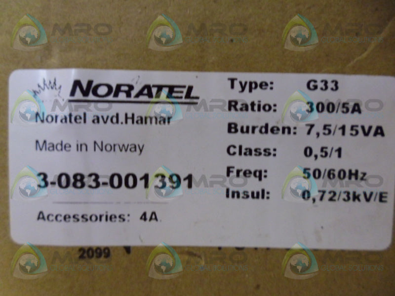 NORATEL G33 CURRENT TRANSFORMER NSMP