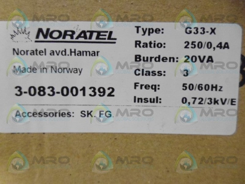 NORATEL G33-X CURRRENT TRANSFORMER NSMP