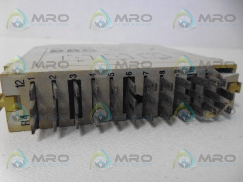 BROWN BOVERI GH R 412 0001 R1 RELAY MODULE UNMP