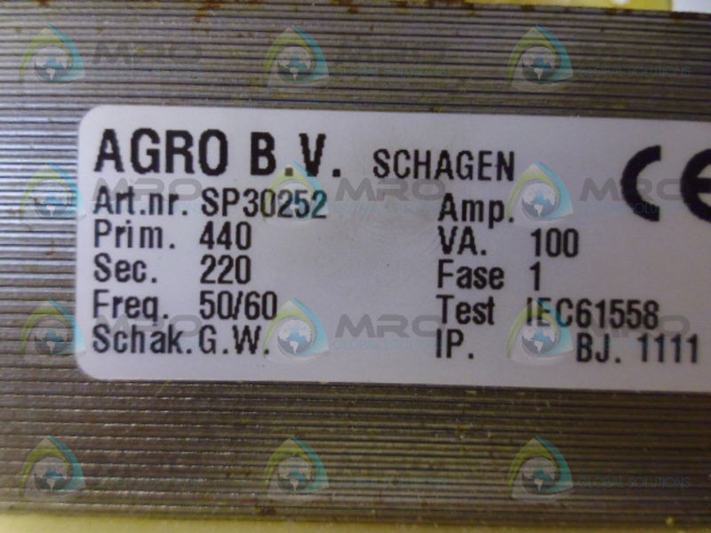 ARGO IEC61558 TRANSFORMER NSNP