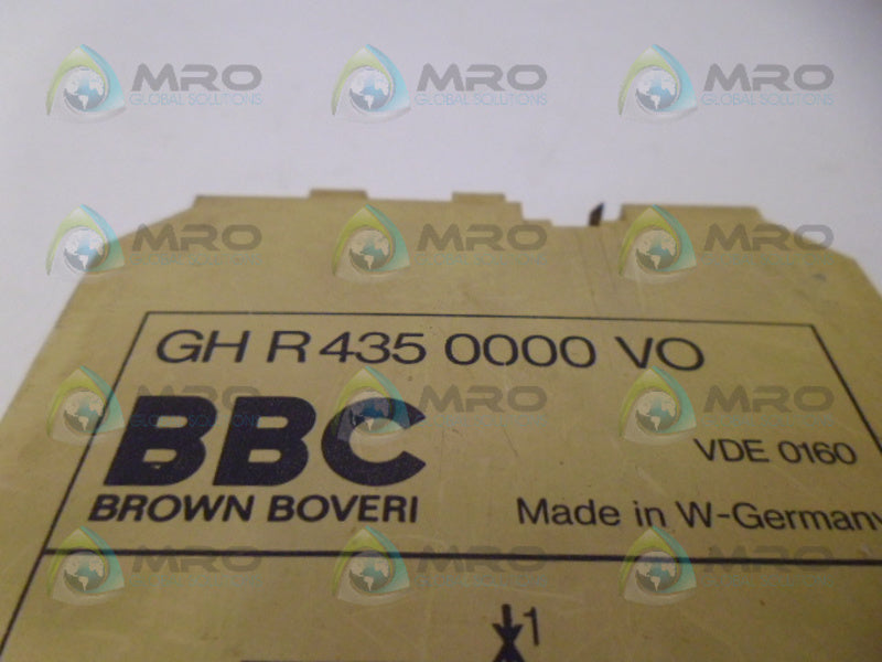 BROWN BOVERI GH R 435 0000 VO RELAY MODULE UNMP