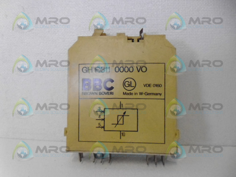 BROWN BOVERI GH R R311 0000 VO OUTPUT MODULE UNMP
