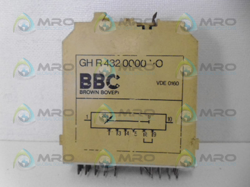BROWN BOVERI GH R 432 0000 VO LOGIC CARD UNMP