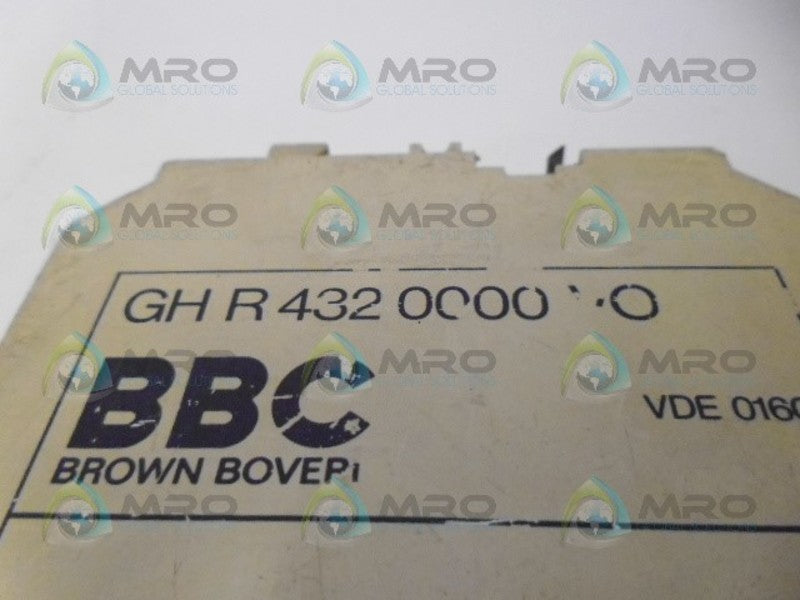 BROWN BOVERI GH R 432 0000 VO LOGIC CARD UNMP