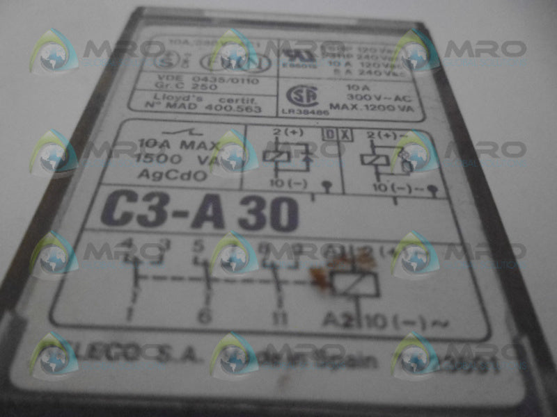 RELECO C3-A30 RELAY 380V UNMP