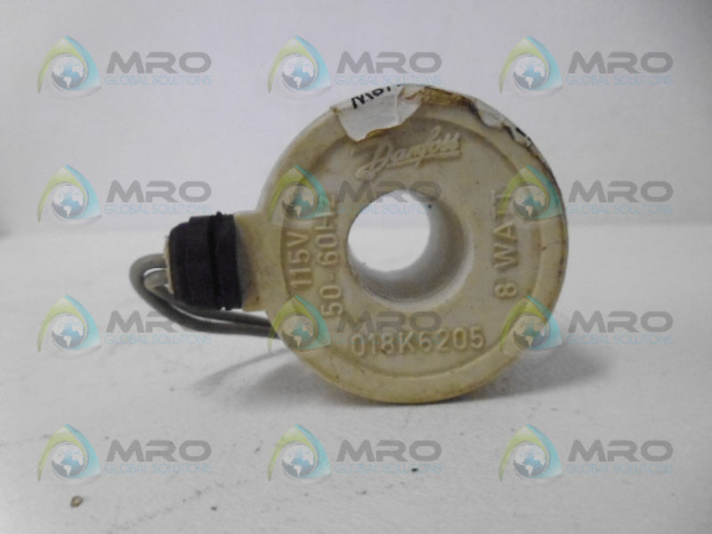 DANFOSS 018K6205 COIL UNMP