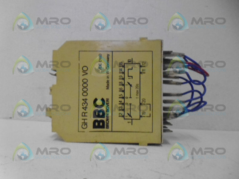 BROWN BOVERI GH R 434 0000 VO INPUT MODULE UNMP