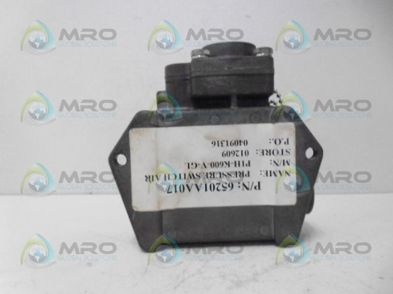 BARKSDALE P1H-K600-V-GL SWITCH NSMP