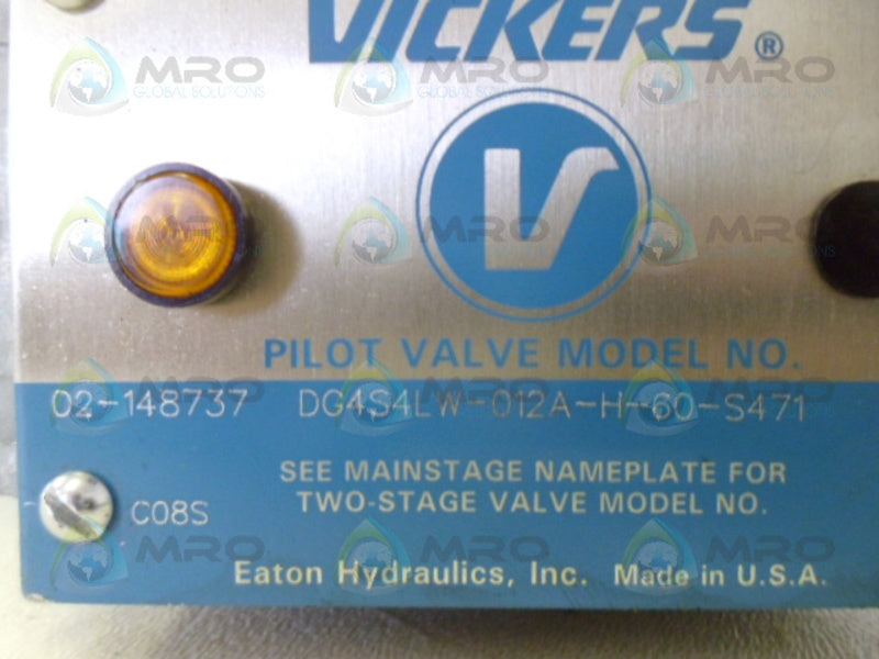 VICKERS DG4S4LW-012A-H-60-S471 DIRECTIONAL PILOT VALVE NSNP