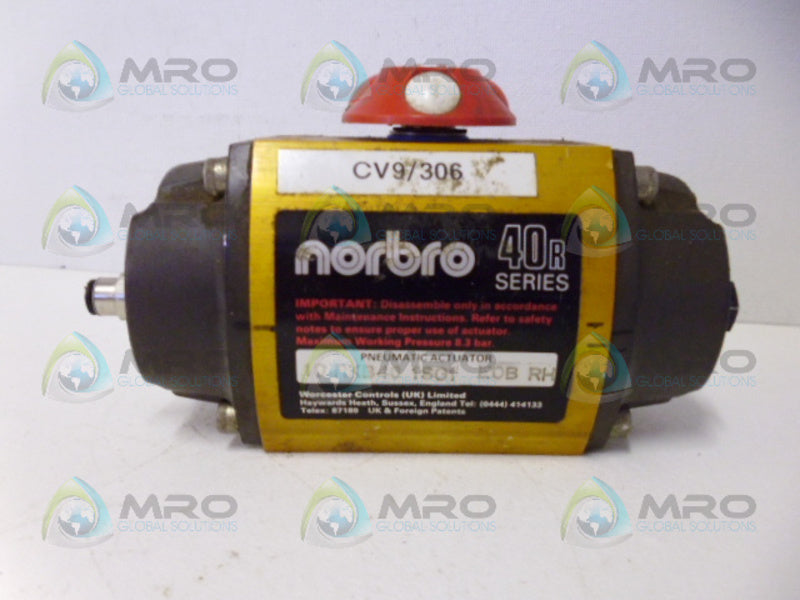 NORBRO 40R SERIES 10-RKB40-1SG1-EOB-RH PNEUMATIC ACTUATOR UNMP